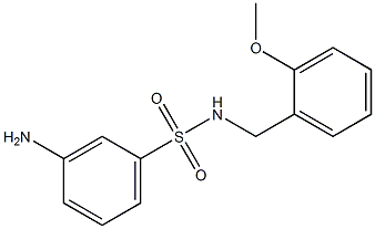 3-amino-N-[(2-methoxyphenyl)methyl]benzene-1-sulfonamide Struktur