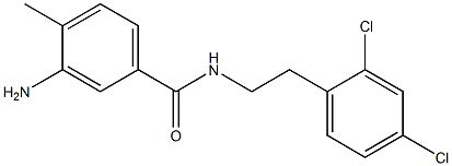 3-amino-N-[2-(2,4-dichlorophenyl)ethyl]-4-methylbenzamide Struktur