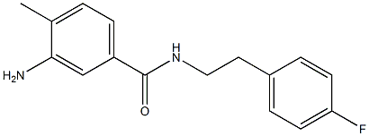 3-amino-N-[2-(4-fluorophenyl)ethyl]-4-methylbenzamide Struktur