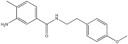 3-amino-N-[2-(4-methoxyphenyl)ethyl]-4-methylbenzamide Struktur