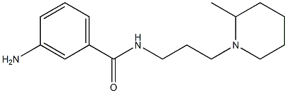 3-amino-N-[3-(2-methylpiperidin-1-yl)propyl]benzamide Struktur