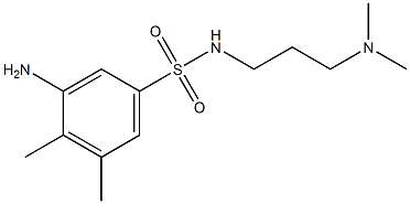 3-amino-N-[3-(dimethylamino)propyl]-4,5-dimethylbenzene-1-sulfonamide Struktur