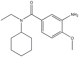 3-amino-N-cyclohexyl-N-ethyl-4-methoxybenzamide Struktur