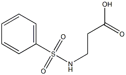 3-benzenesulfonamidopropanoic acid Struktur