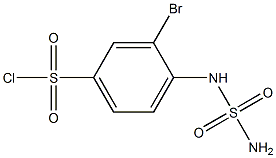 3-bromo-4-(sulfamoylamino)benzene-1-sulfonyl chloride Struktur