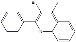 3-bromo-4-methyl-2-phenylquinoline Struktur