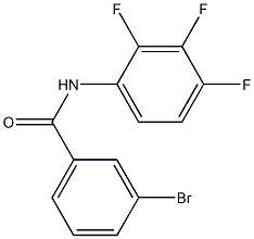 3-bromo-N-(2,3,4-trifluorophenyl)benzamide Struktur