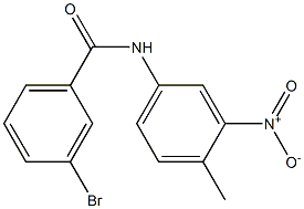 3-bromo-N-(4-methyl-3-nitrophenyl)benzamide Struktur