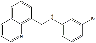 3-bromo-N-(quinolin-8-ylmethyl)aniline Struktur