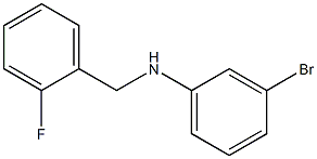 3-bromo-N-[(2-fluorophenyl)methyl]aniline Struktur