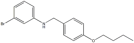 3-bromo-N-[(4-butoxyphenyl)methyl]aniline Struktur