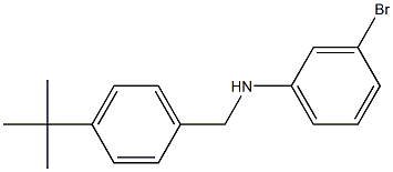 3-bromo-N-[(4-tert-butylphenyl)methyl]aniline Struktur