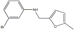 3-bromo-N-[(5-methylfuran-2-yl)methyl]aniline Struktur