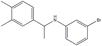 3-bromo-N-[1-(3,4-dimethylphenyl)ethyl]aniline Struktur