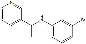 3-bromo-N-[1-(pyridin-3-yl)ethyl]aniline Struktur