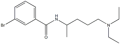 3-bromo-N-[4-(diethylamino)-1-methylbutyl]benzamide Struktur