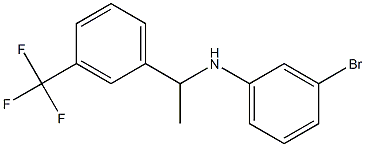 3-bromo-N-{1-[3-(trifluoromethyl)phenyl]ethyl}aniline Struktur