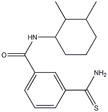 3-carbamothioyl-N-(2,3-dimethylcyclohexyl)benzamide Struktur