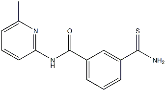 3-carbamothioyl-N-(6-methylpyridin-2-yl)benzamide Struktur