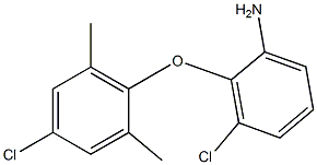 3-chloro-2-(4-chloro-2,6-dimethylphenoxy)aniline Struktur