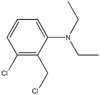 3-chloro-2-(chloromethyl)-N,N-diethylaniline Struktur