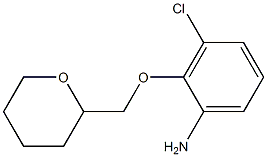 3-chloro-2-(oxan-2-ylmethoxy)aniline Struktur