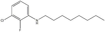 3-chloro-2-fluoro-N-octylaniline Struktur