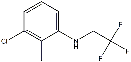 3-chloro-2-methyl-N-(2,2,2-trifluoroethyl)aniline Struktur