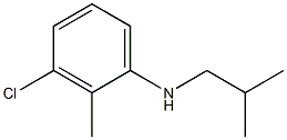 3-chloro-2-methyl-N-(2-methylpropyl)aniline Struktur