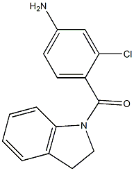 3-chloro-4-(2,3-dihydro-1H-indol-1-ylcarbonyl)aniline Struktur