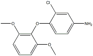 3-chloro-4-(2,6-dimethoxyphenoxy)aniline Struktur