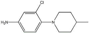 3-chloro-4-(4-methylpiperidin-1-yl)aniline Struktur