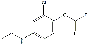 3-chloro-4-(difluoromethoxy)-N-ethylaniline Struktur