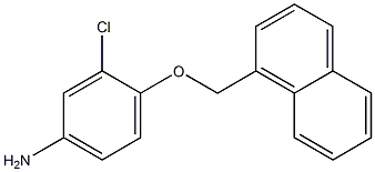 3-chloro-4-(naphthalen-1-ylmethoxy)aniline Struktur