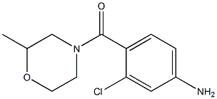 3-chloro-4-[(2-methylmorpholin-4-yl)carbonyl]aniline Struktur