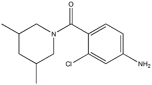 3-chloro-4-[(3,5-dimethylpiperidin-1-yl)carbonyl]aniline Struktur