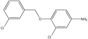 3-chloro-4-[(3-chlorophenyl)methoxy]aniline Struktur