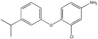 3-chloro-4-[3-(propan-2-yl)phenoxy]aniline Struktur