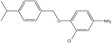 3-chloro-4-{[4-(propan-2-yl)phenyl]methoxy}aniline Struktur