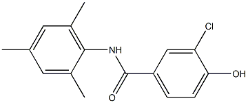 3-chloro-4-hydroxy-N-(2,4,6-trimethylphenyl)benzamide Struktur