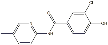 3-chloro-4-hydroxy-N-(5-methylpyridin-2-yl)benzamide Struktur