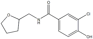 3-chloro-4-hydroxy-N-(oxolan-2-ylmethyl)benzamide Struktur