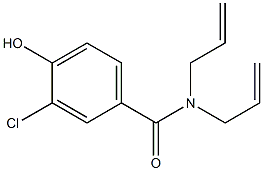 3-chloro-4-hydroxy-N,N-bis(prop-2-en-1-yl)benzamide Struktur