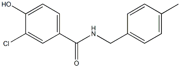 3-chloro-4-hydroxy-N-[(4-methylphenyl)methyl]benzamide Struktur