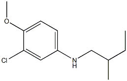 3-chloro-4-methoxy-N-(2-methylbutyl)aniline Struktur