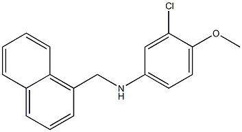 3-chloro-4-methoxy-N-(naphthalen-1-ylmethyl)aniline Struktur