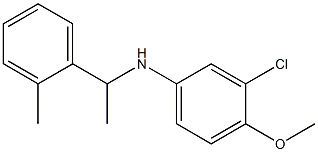 3-chloro-4-methoxy-N-[1-(2-methylphenyl)ethyl]aniline Struktur