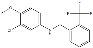 3-chloro-4-methoxy-N-{[2-(trifluoromethyl)phenyl]methyl}aniline Struktur