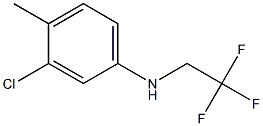 3-chloro-4-methyl-N-(2,2,2-trifluoroethyl)aniline Struktur