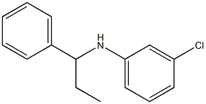 3-chloro-N-(1-phenylpropyl)aniline Struktur